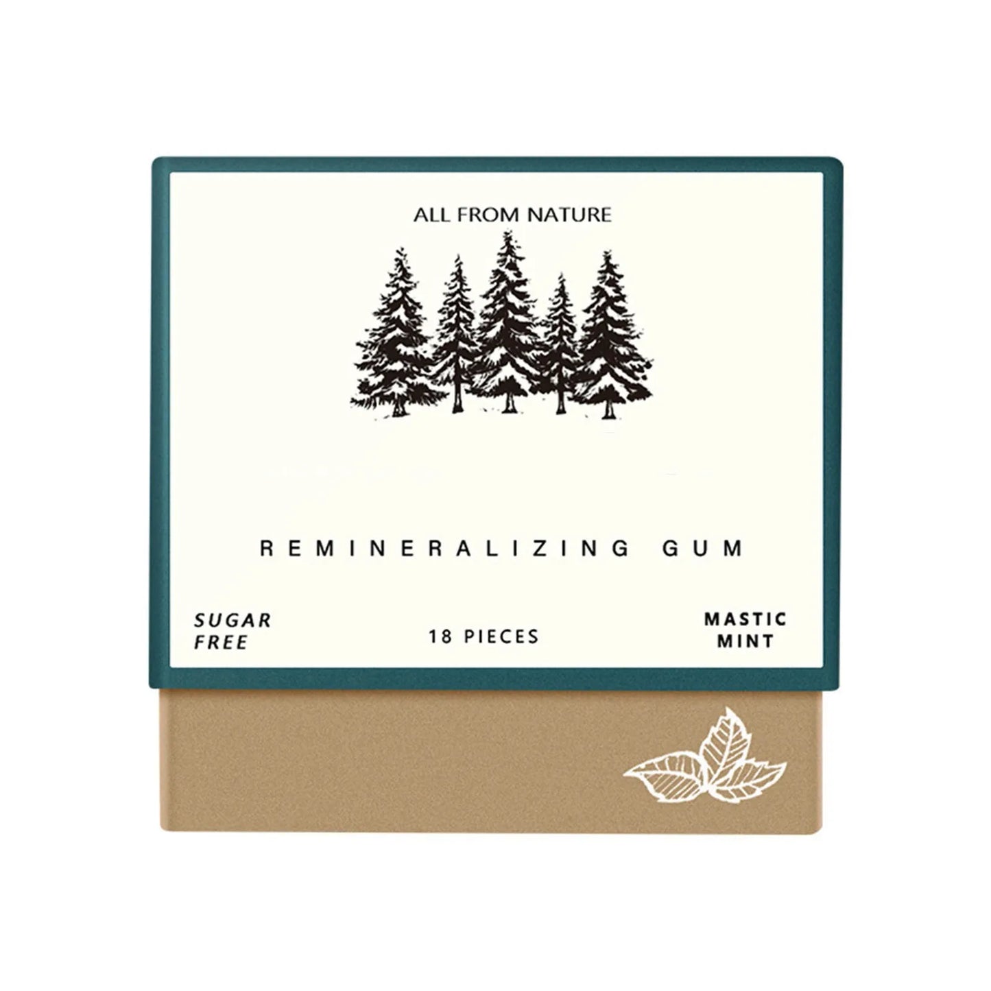 Remineralizing Chewing Gum, 2025 Organic Natural Mastic Mint Gum Sugar Free