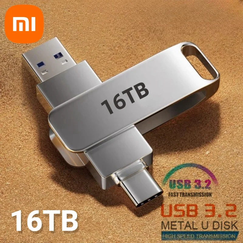 16TB Flash Drives USB 3.2 High Speed USB