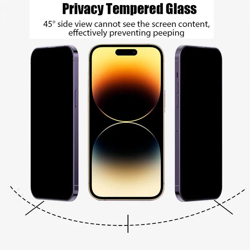 Privacy tempered glass for iphone