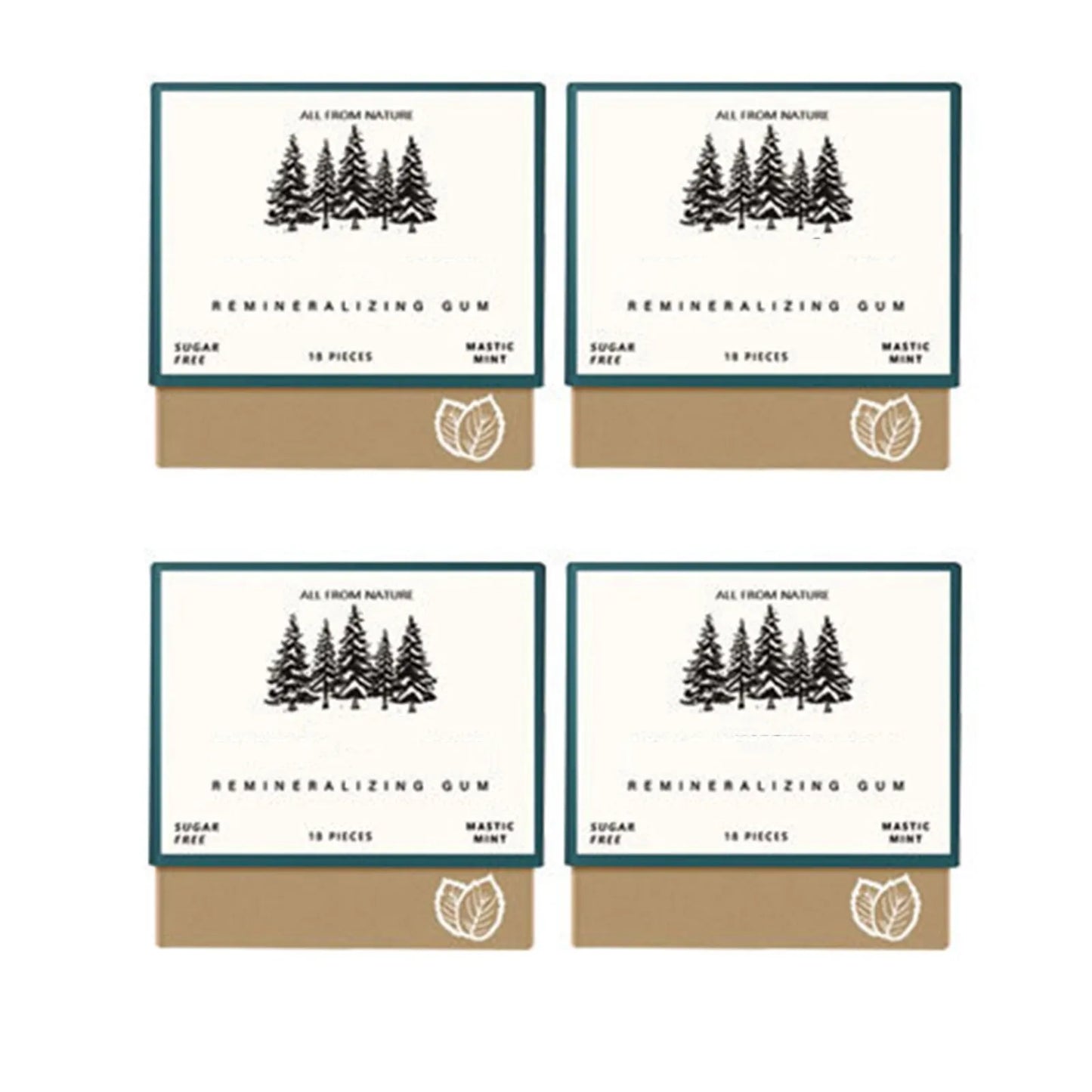 Remineralizing Chewing Gum, 2025 Organic Natural Mastic Mint Gum Sugar Free