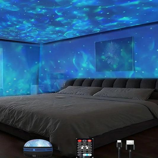 Star Projector, Galaxy Projector, Room Decor With 7-Colors Patterns