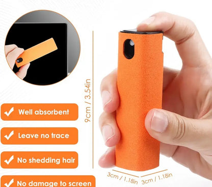 2 in 1 Screen Cleaner Spray with Microfiber Cloth for Computer Mobile Phone