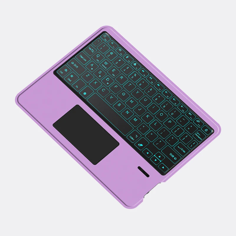 Deutsch Wireless Bluetooth Backlight Touchpad Keyboard For Phone iPad Tablet Laptop German keyboard For Android iOS Windows