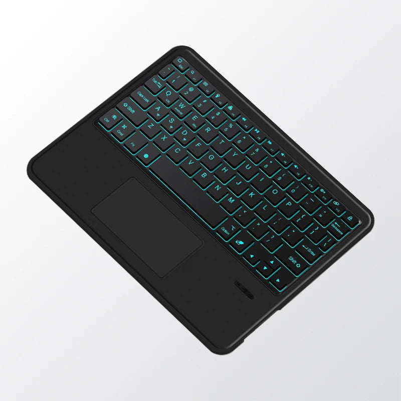 Deutsch Wireless Bluetooth Backlight Touchpad Keyboard For Phone iPad Tablet Laptop German keyboard For Android iOS Windows