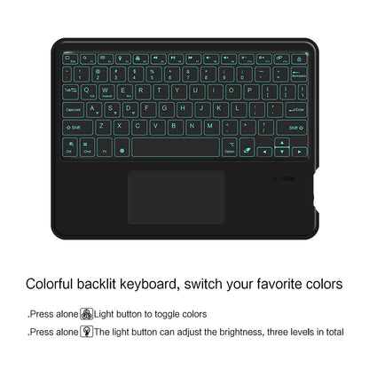 Deutsch Wireless Bluetooth Backlight Touchpad Keyboard For Phone iPad Tablet Laptop German keyboard For Android iOS Windows