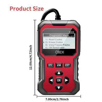 Car Obd2 Scanner Diagnostic Tool Code Reader Engine Fault Code Reader Scanner