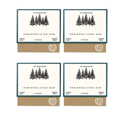 Remineralizing Chewing Gum, 2025 Organic Natural Mastic Mint Gum Sugar Free