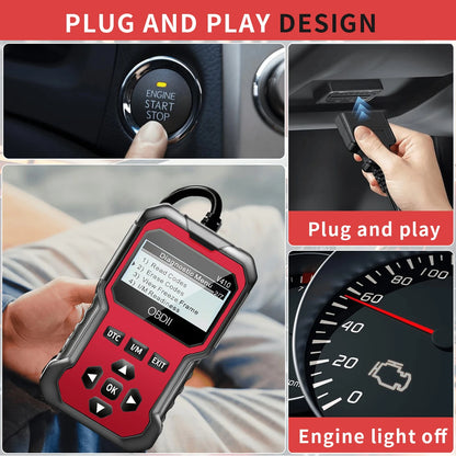 Car Obd2 Scanner Diagnostic Tool Code Reader Engine Fault Code Reader Scanner