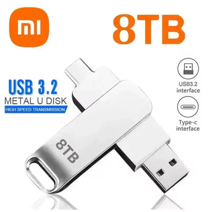 16TB Flash Drives USB 3.2 High Speed USB