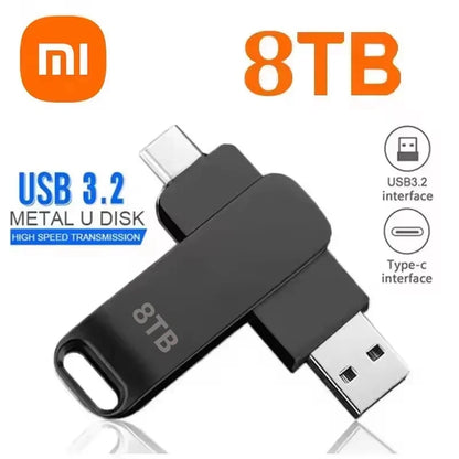 16TB Flash Drives USB 3.2 High Speed USB