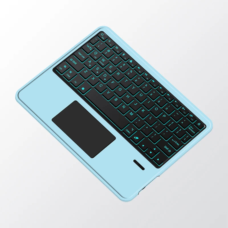 Deutsch Wireless Bluetooth Backlight Touchpad Keyboard For Phone iPad Tablet Laptop German keyboard For Android iOS Windows